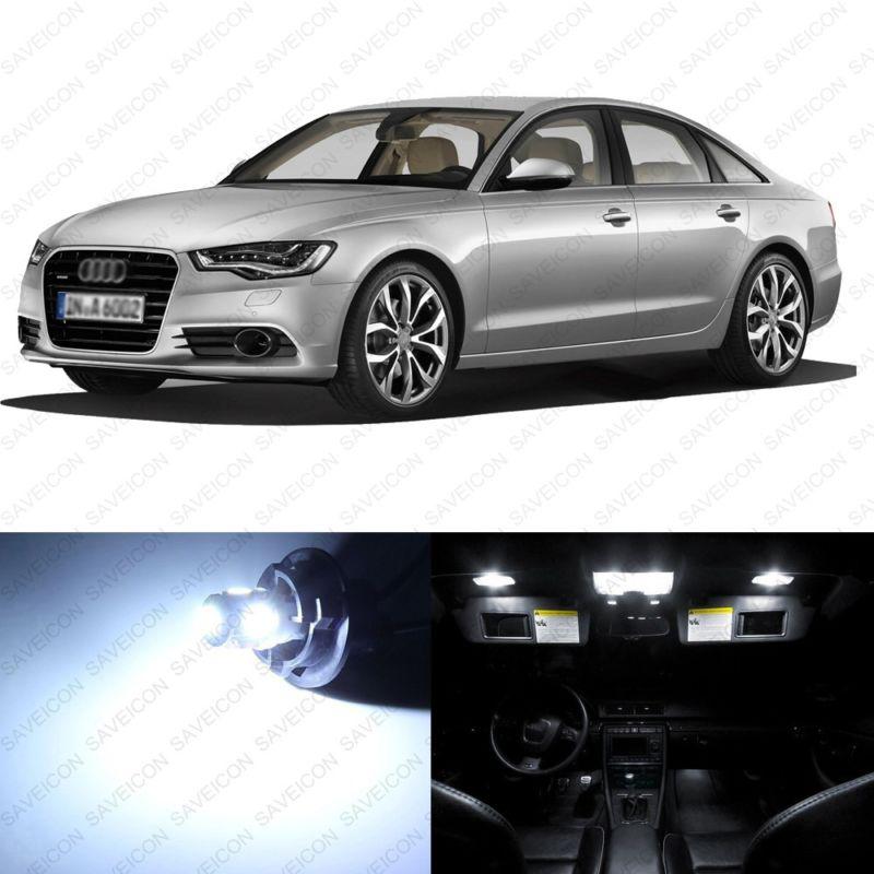 9 x error free white led interior light package for 2012 and up audi a6 s6 c7