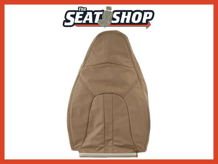 00 01 02 ford expedition medium parchment (tan) leather seat cover lh top