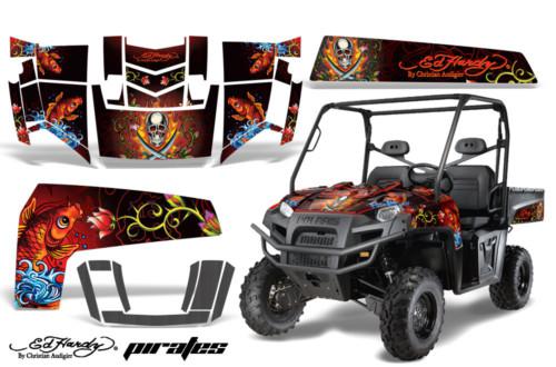 Amr graphic sticker kit polaris ranger xp 2009 ed hardy