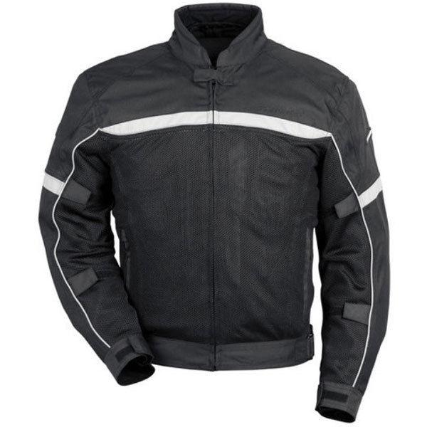 Tourmaster draft air 2 black large mesh textile motorcycle jacket lrg lg