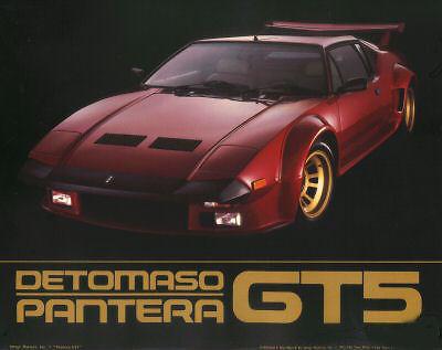 Pantera detomaso gt5 poster rare poster 