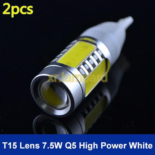 2 x t10 t15 7.5w lens cree q5 high power car signal tail turn led light bulb