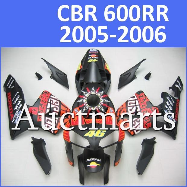 Fit honda 05 06 cbr600rr cbr 600 rr 2005 2006 fairing kit abs plastics d11 b35