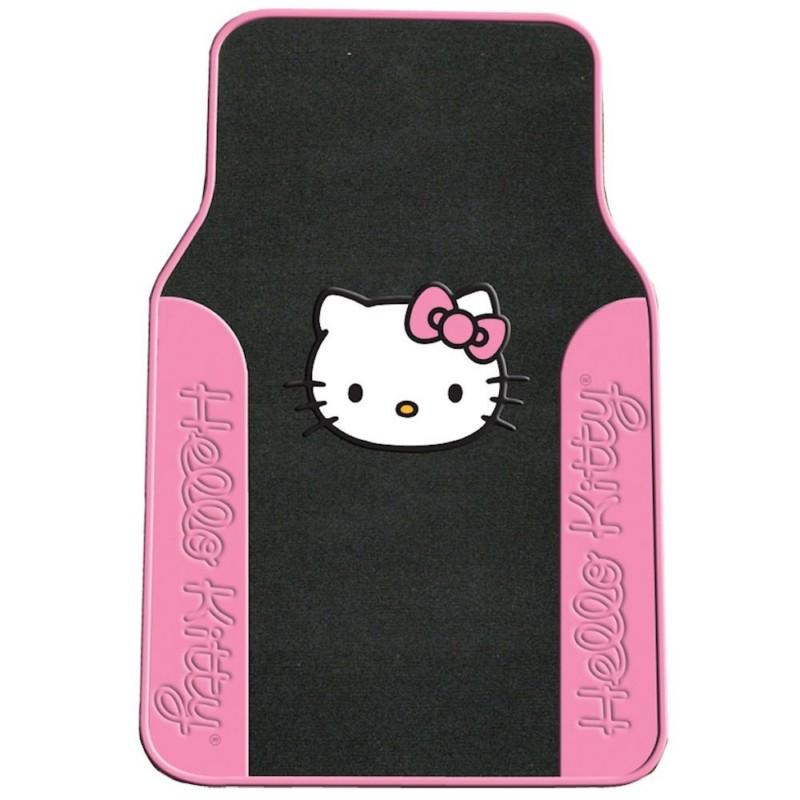 Plasticolor 001752r31 pink hello kitty carpet floor mat - set of 2