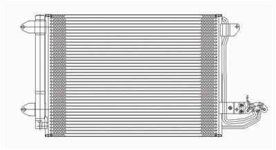 Sherman 83255 a/c condenser volkswagen jetta sedan