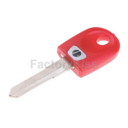 Motorcycle uncut blank key for ducati 749 848 999 1098 red