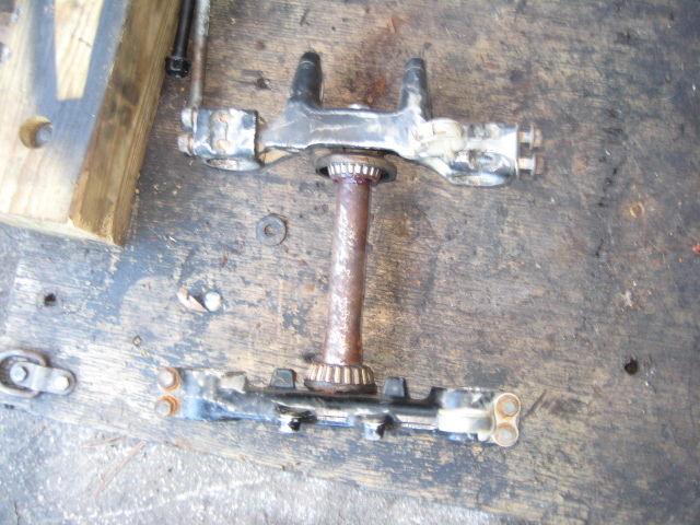 Vintage 1978 yamaha yz400 exhaust triple clamp tree ahrma motocross