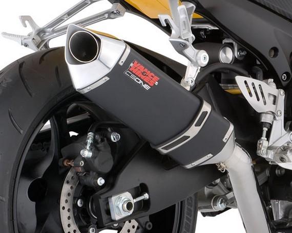 Vance & hines cs one slip on muffler stainless/black/alum for suzuki gsx-r1000