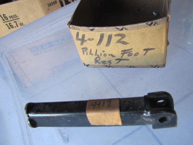 Nos bsa pillion footrest p/n 4-112 triumph or other british motorcycle