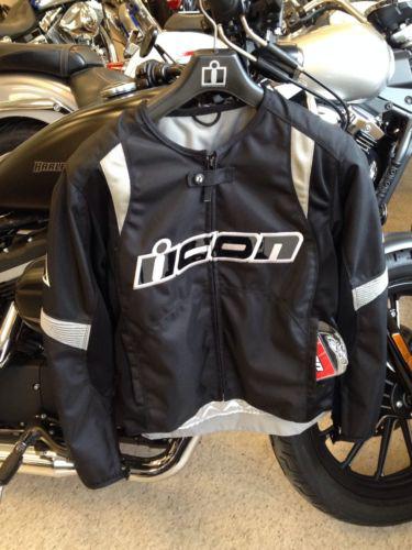 Icon jacket overlord textile motorcycle black small