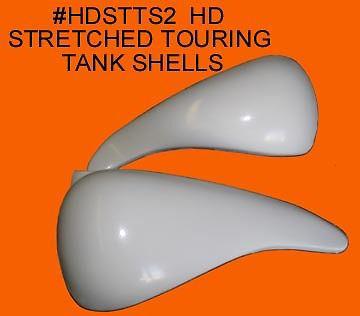 Harley touring gas tank extender extended shells  bagger  1994 to 2007