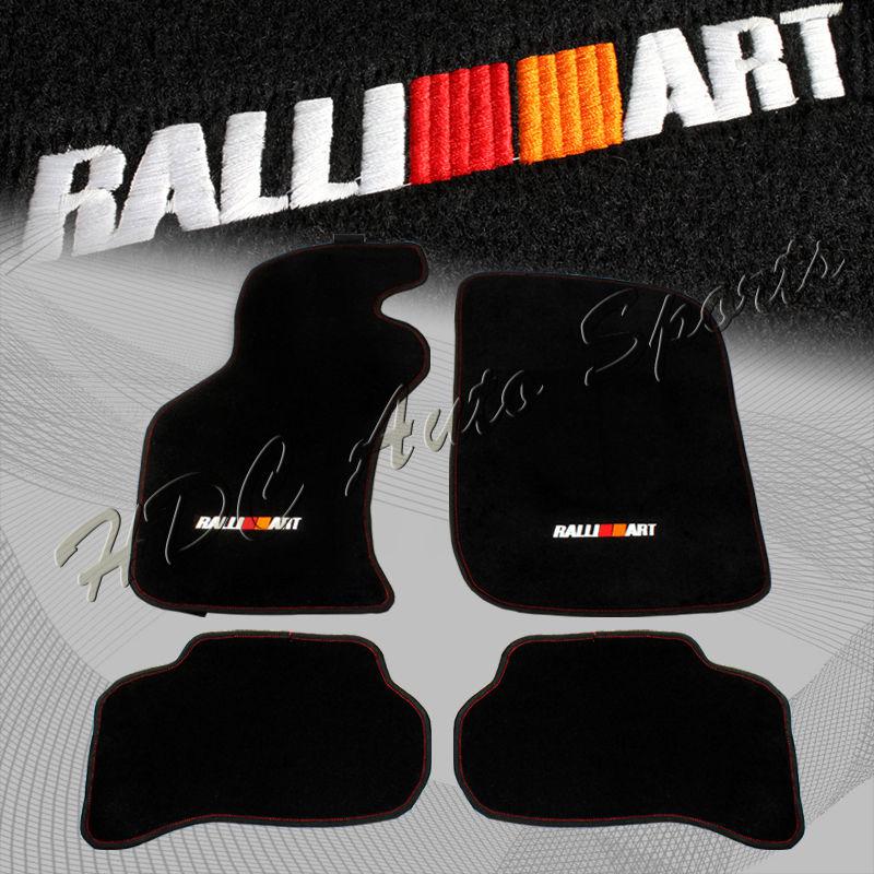 1995-1999 mitsubishi eclipse oe fitment stain resistant black nylon floor mats