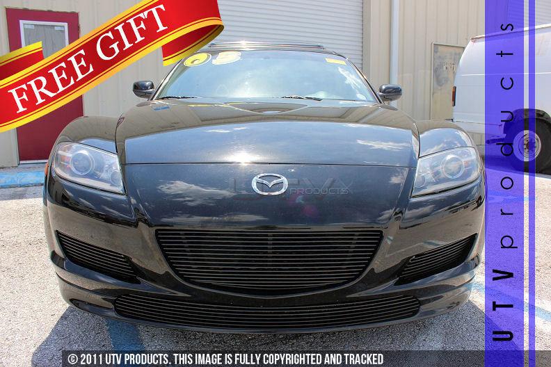 2004 - 2008 mazda rx8 7pc combo black billet grille kit rx-8 shinka edition only