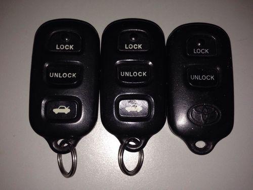 Toyota keyfob remote  hyq12bbx  gq43vt14t camry highlander   lot of 3 locksmith