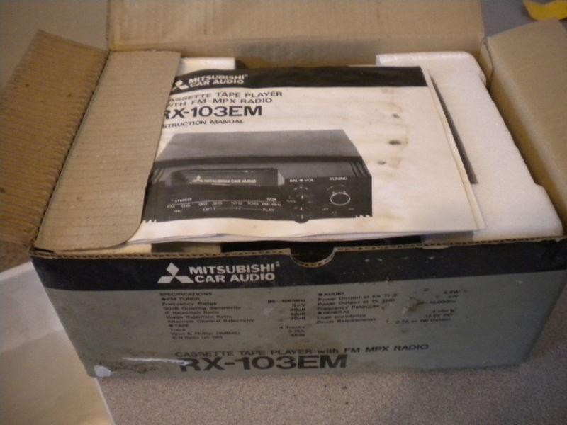 Mitsubishi car cassette tape player w/ fm mpx radio rx-103em