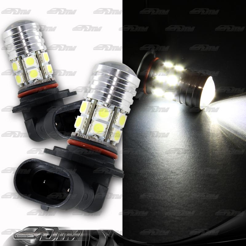 1x pair dodge gmc honda ford eagle 9006 hb4 q5 13 led white projector bulbs