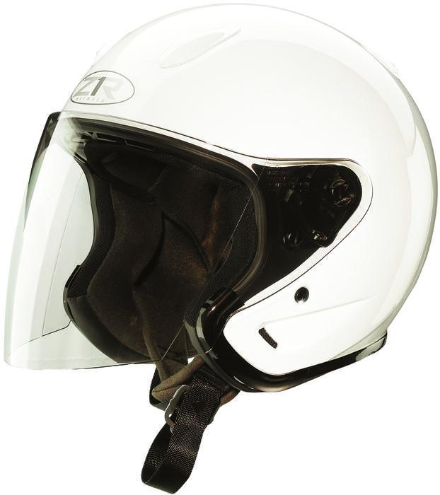 Z1r ace open face motorcycle helmet white xs/x-small