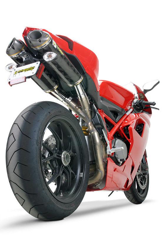 Two brothers dual aluminum slip on m-2 exhaust - ducati 848 1098 --005-1820407v