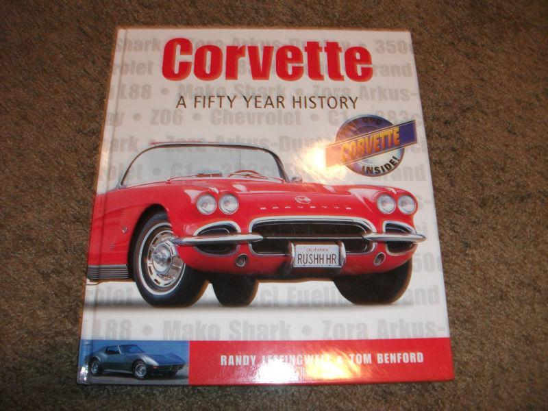 Corvette a fifty year history hardcover book w/dvd