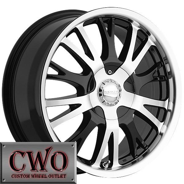 17 black akuza drift wheels rims 5x115/5x120 5 lug charger 300 rover bmw