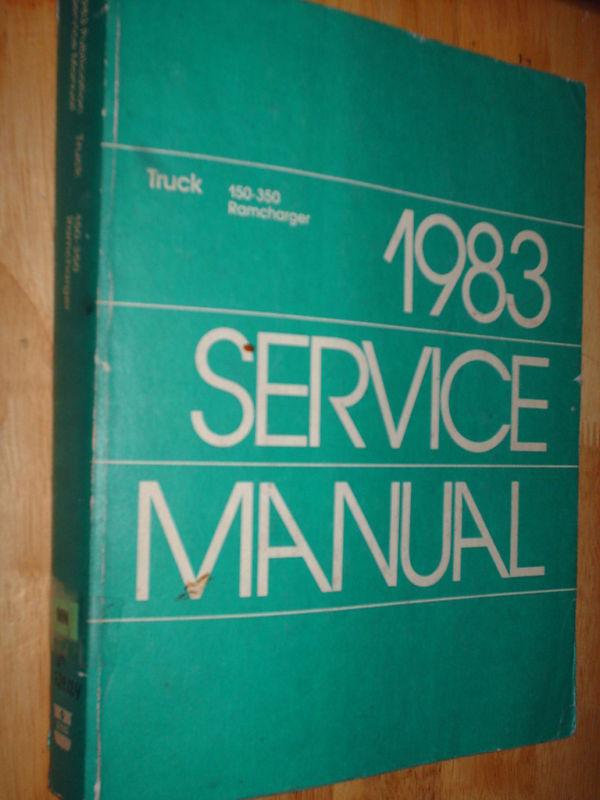 1983 dodge truck shop manual / shop book / original!!!