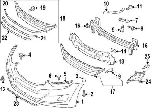 Hyundai oem 865203x000 bumper-absorber