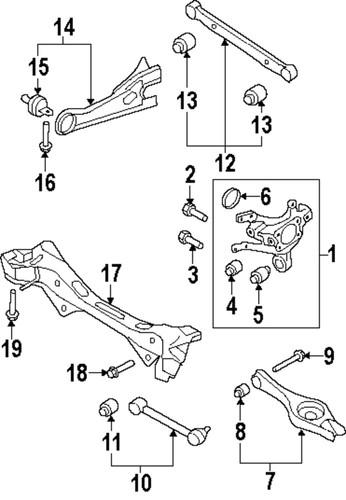 Hyundai oem 55250-2h000 suspension control arm/control arm