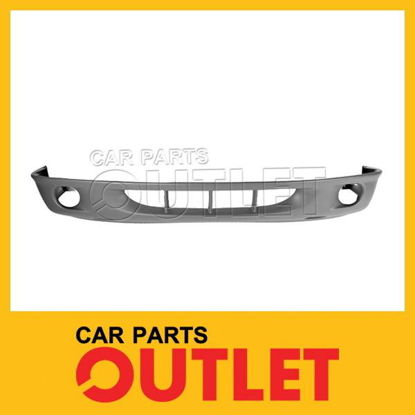 2001-2004 dodge dakota front bumper lower fascia text matte gray slt w/fog hole