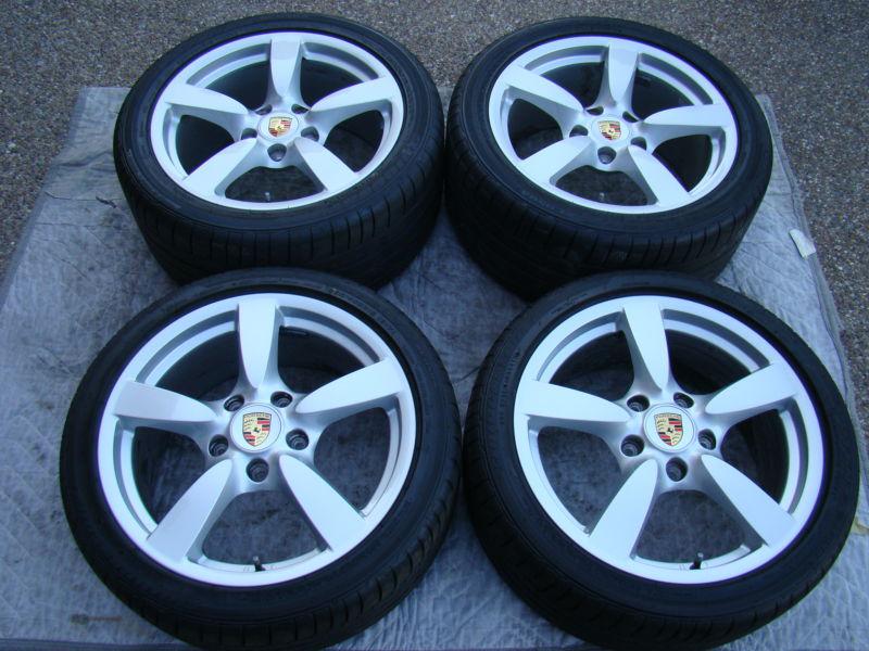 Porsche oem factory 987 18" cayman s wheel & tire set