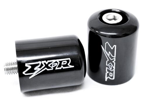 Black bar ends logo hand grip end caps for 1995-2012 kawasaki ninja zx6r