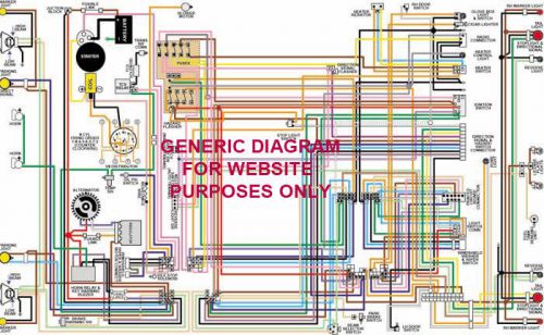 1959 59 oldsmobile full color laminated wiring diagram 11&#034; x 17&#034;