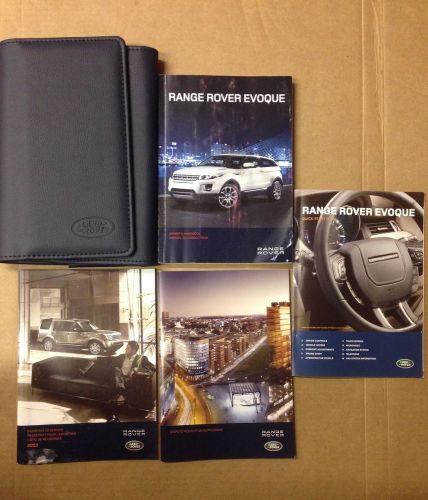 2013 range rover evoque owner&#039;s manual with case