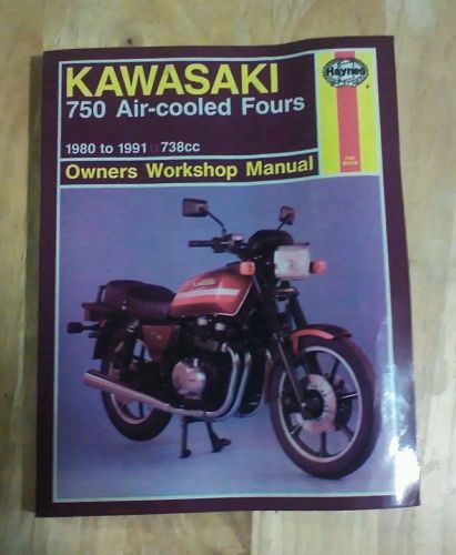 1980-91 kawasaki 750 4 four owners shop service parts manual haynes book