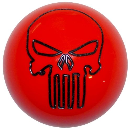 Dark orange punisher skull shift knob m10x1.50 th