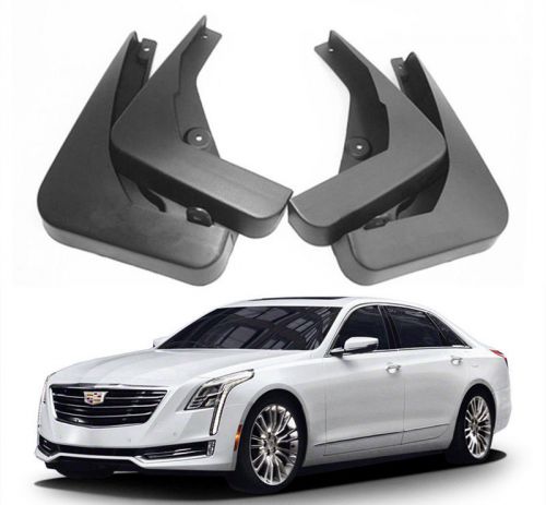 New oem front &amp; rear splash guards mud guards mud flaps for 2016 up cadillac ct6