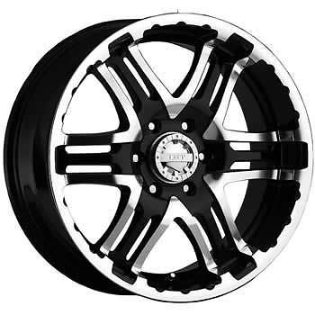 17x9 black double pump 5x5 +10 wheels dura grappler 265/70/17 tires