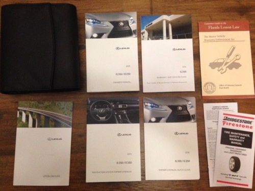 15-2015 lexus is 250/350 owner&#039;s manual and complete books with case.