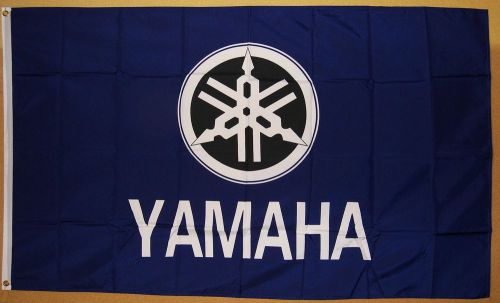 Yamaha racing garage art flag 3 ft x 5 ft indoor outdoor motorcycle banner