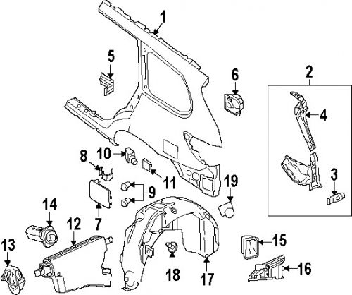 Nissan\infiniti 768043ja0a genuine oem pressure vent