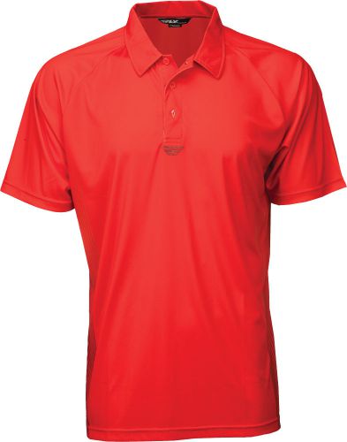 Fly racing 352-31822x polo shirt red/black 2x