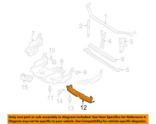 Subaru oem 08-09 legacy radiator support-air deflector 57731ag98a