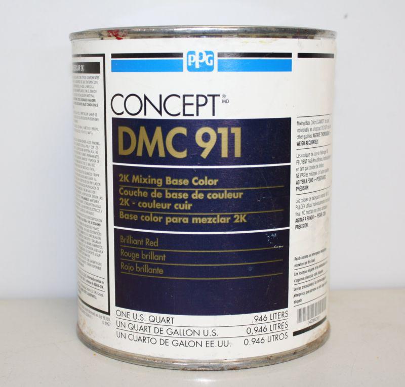 Ppg concept dmc 911 brilliant red 2k mixing base toner paint toner qt