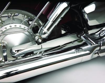 Chrome swing arm cover for aero 750 vt750 spirit c2 phantom