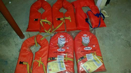 Orange life vests