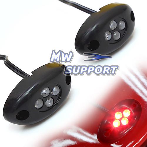 2pcs red led pods light suzuki gsx-r 600 750 1000 1300 1999-2013