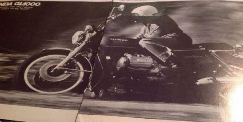 23 pages vintage motorcycle road test 1975  honda gl1000 gold wing &amp; 3 pages ad