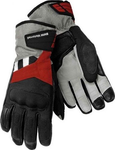 Bmw genuine motorcycle gs dry men&#039;s glove black / red anthracite size 8 - 8 1/2