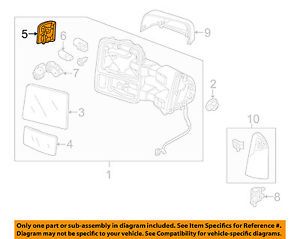 Ford oem 08-15 f-350 super duty outside mirrors-front door-lamp right 7c3z13776a