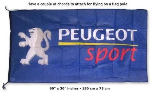 New peugeot wrc wrx world champion rally flag banner sign 30x60 inches 307 206