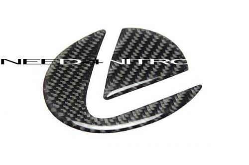 For 06-11 lexus gs 300 350 430 460 carbon fiber trunk emblem insert filler decal